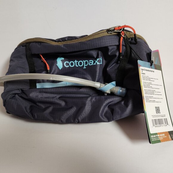 Cotopaxi Lagos 5L Hydration Hip Pack With 2 Liter Bladder Graphite Blue New - Picture 5 of 5